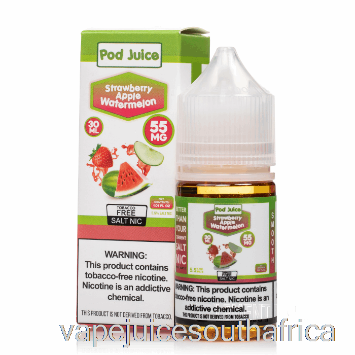 Vape Juice South Africa Strawberry Apple Watermelon - Pod Juice - 30Ml 35Mg